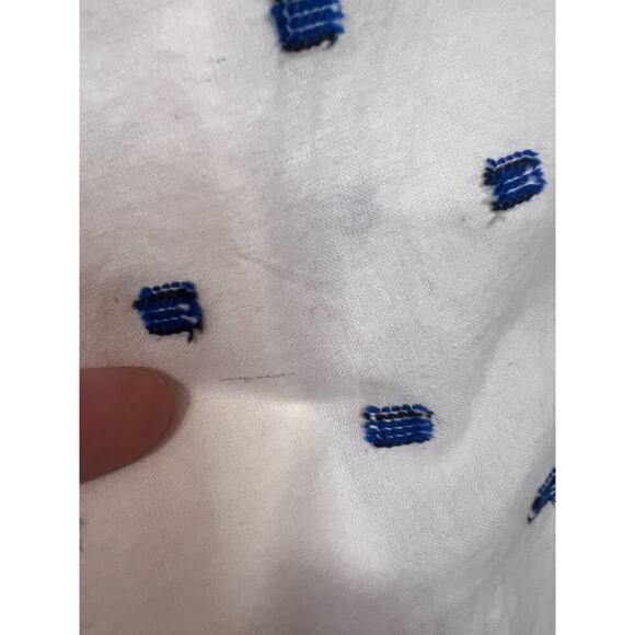 aerie romper ivory blue with tassels size med comfy cozy easy - Picture 6 of 8